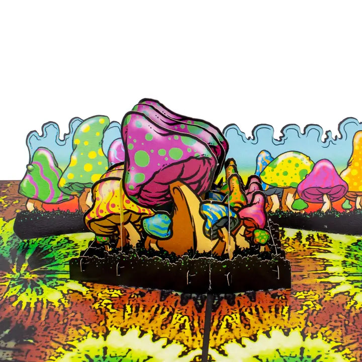 Trippin’ Funny 3D Pop-Up Psychedelic Trip Greeting Card