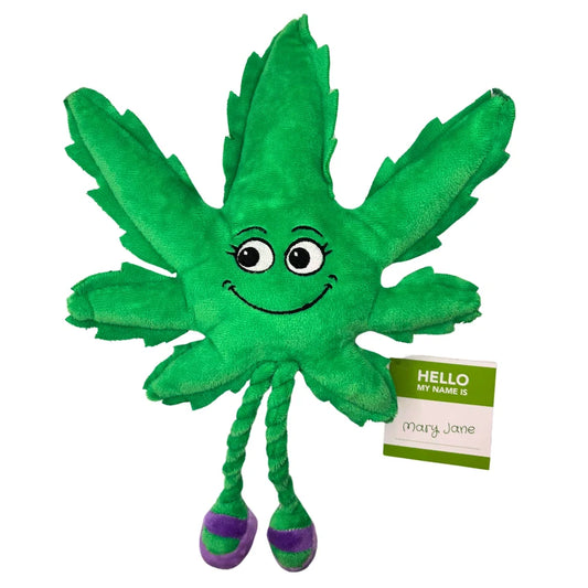 Mary Jane the Weed Leaf Dog Toy