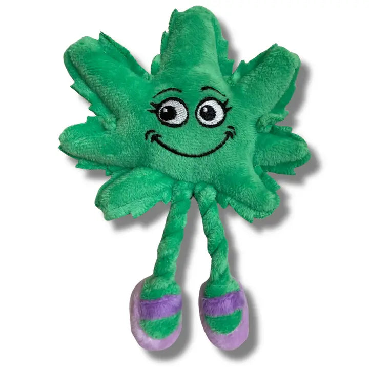 Lil' Mary Jane the Weed Leaf, Stuffed Cat Toy